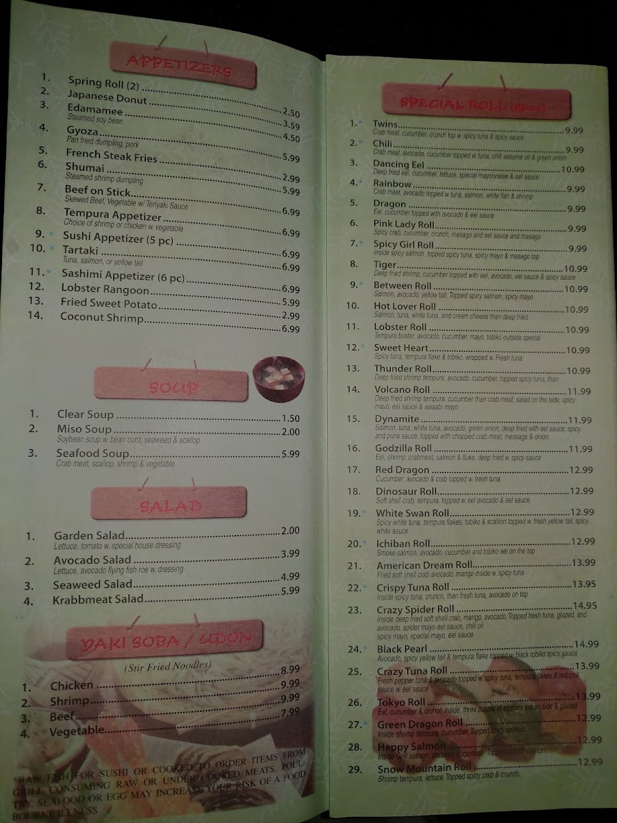 Menu Tokyo Steakhouse-4