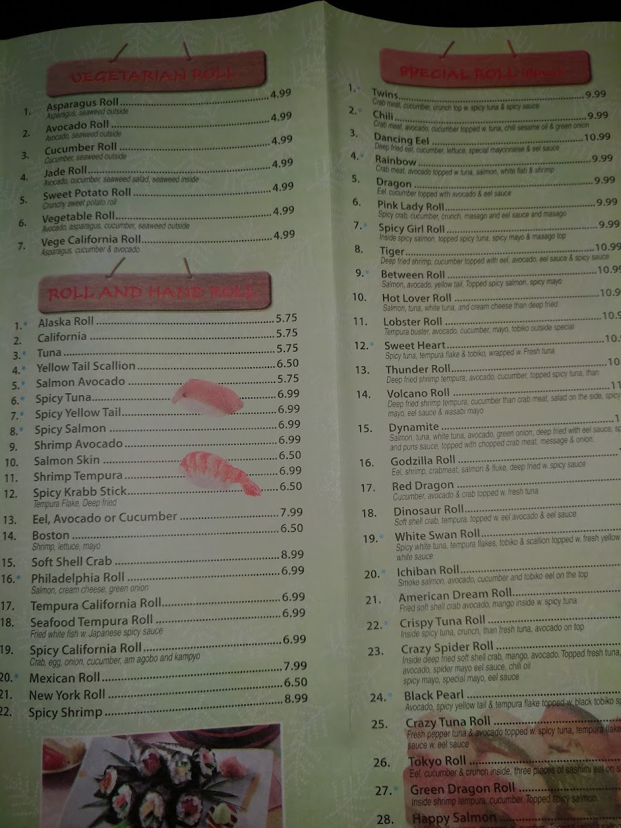 Menu Tokyo Steakhouse-7